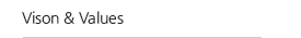 Vision & Values